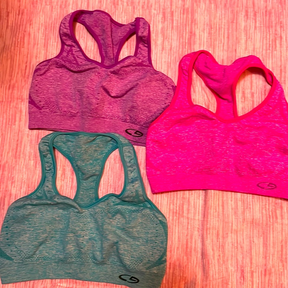 Three champion sports bras